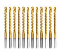 Drill America 3/16" HSS Tin-Coated Side Cutting/Serrated Saw Drill Bit (Pack of 12)