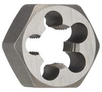 Drill America 3/8"-16 Carbon Steel Left Hand (Reverse) Hex Rethreading Die, DWT Series