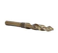 Drill America 43/64" Cobalt Stepped Drill Bit with 1/2" Reduced 3-Flat Shank, Gold Oxide Finish for Drilling Acrylic, Steel, Hard Metals, GSC Series