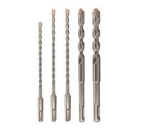Drill America 5-Piece PRO Series SDS-Plus 4-Cut Tip Hammer Bit Drill Bit Set