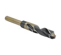 Drill America 63/64" Reduced Shank High Speed Steel Black & Gold Contractor Drill Bit with 3-Flat 1/2" Shank, KFD3F Series
