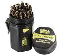 Drill America - D/A29J-CO-PC 29-Piece M42 Cobalt Drill Bit Set in Round Case (1/16" - 1/2" x 64ths), D/ACO Series