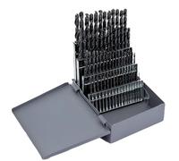 Drill America DWD60J-SET 60 Piece Drill Set, 1-60 Wire Sizes, High Speed Steel, Black Oxide Surface Treated, Jobber Length Drill Bits