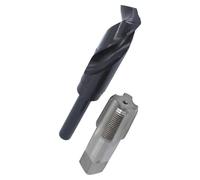 Drill America - POU3/4NPTW/DRILL 3/4" Carbon Steel NPT Pipe Tap and 59/64" High Speed Steel Drill Bit Set, POU Series
