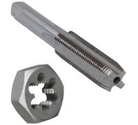 Drill America POUTH9/16-12 9/16"-12 UNC Tap and Die Kit, HSS Plug Tap and Carbon Hex Die