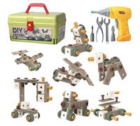 Drill And Screw Toys For Toddlers, Educational Toys For Drill And Tools - Realistic Toolbox Set - For Toddlers Boys Construction Christmas Birthday Workshop Ta
