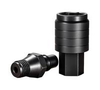 Drill Bit Adapter - 2 Male and Female Quick Nozzle Adapters | for Car Repair, Workshop, Plumbing Installation, Electrical Work and Industry