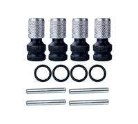 Drill Bit Adapter for Driver 4pieces Bit Socket Chuck Attachment | Electric Drill Wrench to Hammer Conversion Convert Adapter for Automotive Construction Nut Ratchet Security Electric Home