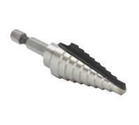 Drill Bit America #3 (1/4"-3/4" x 1/16") High Speed Steel Step Drill Bit with Quick Change Hex Shank, VACHEX Series