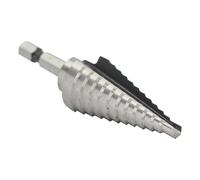 Drill Bit America #4 (3/16"-7/8" x 1/16") High Speed Steel Step Drill Bit with Quick Change Hex Shank, VACHEX Series