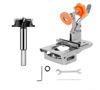 Drill Bit and Guide for 35mm Concealed Hinges Designed for Wood Cabinet Doors and Interior Woodwork Projects (1set)