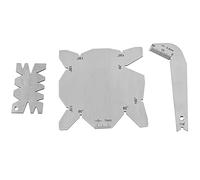 Drill Bit Angle 3Pcs Drill Angle Gauge Dirll Sharpening Gauge Stainless Steel Angle Measuring Gage, 90mm Drill Diameter Angle Gauge, 80mm Drill Bits Angle Gauge, 50mm General Angle