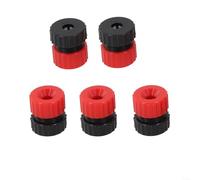 Drill Bit Depth Stop Collar, 5 Pcs Adjustable Limiter Rings, Metal Drilling Stopper for Wood Working Power Tools Workshop(5PCS 3-5mm)