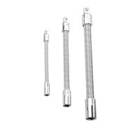 Drill Bit Extension - 3 Pieces Portable Metal Bendable Bars | Flexible Drill Extension, Deep Hole Drilling Adapter, Long Reach Drilling Shaft for Automotive Engine Repair Maintenance Fixing Car Auto V