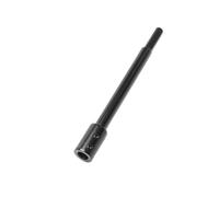 Drill Bit Extension for Forstner Bit Set, 7 Inch Extra Long Forstner Bit Extension Compatible with 3/8 Inch Round or Hex Shanks Includes Hex Wrench for Woodworking, Carpentry（Black）