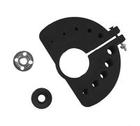 Drill Bit Grinding Attachment Compatible with Angle Grinder Using Pressure Plate and Notched Design for Repeatable Results (black)