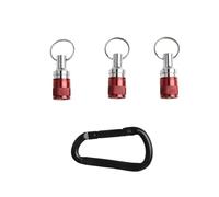 Drill Bit Holder 3 Pack Non-Slip Metal Keychain for Screwdriver Bits with Carabiner for SDS Shank Power Tools Lightweight Heavy-Duty Design for Drill and Nut Driver Use