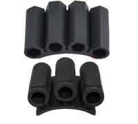 Drill Bit Holder for IMPACT Driver Featuring Side Mount Installation and Quick Change Support for 3 Hole and 4 Hole Bit