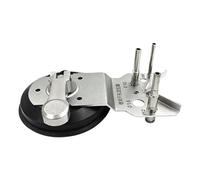 Drill Bit Hole Saw Guide - Carbon Steel+Rubber 20cm | Granite Centering Fixture with Suction Cup | Adjustable Hole Saw Guide Jig Fixture for Construction Repair Floorings Projects