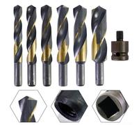 Drill Bit Pair Featuring a Strong 14mm Shank and Convenient Wrench Adapter for Easy Use in Various Projects (22mm)