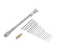 Drill Bit Set, 20pcs 0.3-1.6mm Shank Mini Micro Drill Bit Set Hand Drill Twist Drill DIY Kit Wood Drill Bit Set Rotary Hand Tools