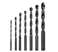 Drill Bit Set - 7 Pieces 4 in 1 Metal Wood Sanding Routing Rock, Crystal Mining Resin Acrylic Grinding Cutting | High Speed Steel Precision Saw Drill Accessories for Drilling PP Soft Metal