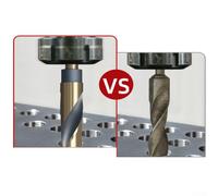 Drill Bit Set for Wood, Metal & Stainless Steel 12.7mm Shank (1/2 Inch) M43 High-Speed Steel 118° Point Angle for Fast Drilling Compatible with Most Power(22mm)