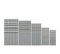 Drill Bit Set HSS Twist Straight Shank High Speed Steel 1mm 1.5mm 2mm 2.5mm for Metal Wood Plastic 50PCS Metal Drill Bit Set