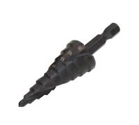 Drill Bit Set, Step Bit Step Drill Bit For Metal Metal Drill Bits For Steel, Step Drill Bit HSS Spiral Groove Pagoda Hole Reamer Hex Shank Tool For Metal Black