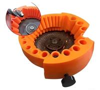Drill Bit Sharpener - For Angle Grinder, Multipurpose Tool to Sharpen 3/32" to 1/2" Bits, High-Quality Plastic Construction - For Workshop and Home Use(Orange)