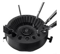 Drill Bit Sharpener - For Angle Grinder, Multipurpose Tool to Sharpen 3/32" to 1/2" Bits, High-Quality Plastic Construction - For Workshop and Home Use(Black)