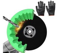 Drill Bit Sharpener for Grinder Drill Sharpener Portable Precise Sharpening for All Drill Bits Angle Grinder Multi-function Attachment with 1 Pair of Gloves