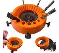 Drill Bit Sharpener, Power Drill Bit Grinding Attachment, Giant Blade Angle Grinder Tool for Grinding Drill Bits, Compatible with 2-13mm Drill Bits, 125mm Grinder (1PCS)