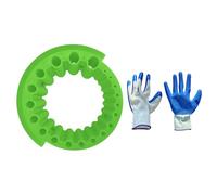 Drill Bit Sharpener Set with Gloves for Efficient Bit Sharpening and Extended Tool Life Easy to Use for Woodworking Multiple Size Compatibility