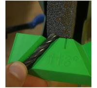 Drill Bit Sharpening Guide Jig - Manual Drill Bit Grinder Tool for Bench Grinder - 118° and 135° Angle Drill Bit Sharpener - No Power Required - for Woodworker DIYers (135°)
