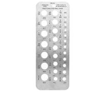 Drill Bit Size Gauge Tool - 29-Size Stainless Steel Index for Accurate Bolt, Wire, and Drill Bit Measurement, Hanging Hole Design, 15.9 x 6 cm