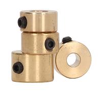 Drill Bit Stop Collar Set, Brass Limit Rings for Woodworking, 4 Pieces 6 8 9 10mm - Fast Positioning, Durable Hex Screw Locking, Accurate Depth Control