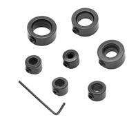 Drill Bit Stop Rings, Carbon Steel Depth Tool | Split Ring Positions with Limit Control, Drill Guide Holder for Precise Hole Depth, Precision Brush Plug for Wood Metal Plastic Project