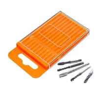 Drill Bit Storage Case - Portable with Removable Compartments for Small Parts, Storage for Drill Tips, for Workshop, Garage, DIY Projects, Tools, Foot