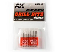 Drill Bits 0.3mm-1.3mm - Hobby Tools & Accessories - AK Interactive - Brand New
