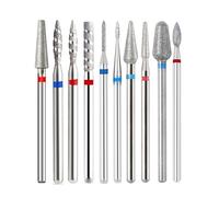 Drill Bits for Nails, Pack Of 2 Multicolor Diamond Electric Drill Nail Bits For Manicure Pedicure Cuticle Cutter(Tp-g0306d-m)