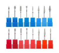 Drill Bits for Nails, Pack of 4 Diamond Nail Drill Bits Cuticle Burr Milling Cutter Multicolor(Tp-d030d)