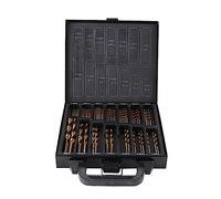Drill Bits Set, 99pcs Titanium Coated HSS Metal 1.5mm-10mm Quick Change Bit Set with Carry Case Twist Tool for Alloy Steel Iron Copper Hss Sets Metric Spiral Industrial Strength