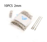 Drill Bits with Diamond Coating for Tile, Glass, and Jewelry 10 Pack of 1mm and 2 4mm (1.8mm)