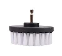 Drill Brush - 4 inch Power Drill Attachment Soft Bristle White Quick Change Shaft Scrub Cleaning Brush For Cleaning Carpet & Leather And Upholstery