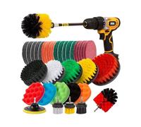 Drill Brush Attachments Set,37pcs Power Scrubber Drill Brush Kit with Scrub Pad Sponge Polishing Pads for Bathroom Shower Scrubbing,Carpet Cleaning,Grout Scrubbing,and Tile Cleaning