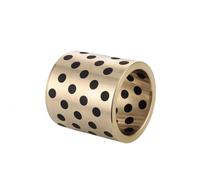 Drill Bushing 2pcs Graphite Linear Bearing Copper Sleeve LM4-10, Solid Lubrication Oil-Free Bushings(8x15x17mm)