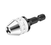 Drill Chuck 0.3mm-6.5mm Drill Chuck Keyless Impact Driver Adaptor Screwdriver Head Micro Hex Shank Mini Chucks Fixture(02)