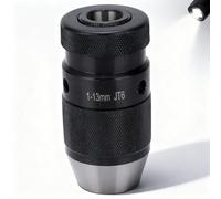 Drill Chuck 1-13mm Self-Locking Self-Tightening 40CR Steel 113JT6 - Wear-Resistant Clamping for Bench and Hand Drills
