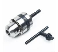 Drill Chuck,3/8 Inch 24UNF 1.5-10MM Keyless Drill Bit Chuck Clip and 1/4 Inch Hex Shank Rod Adapter